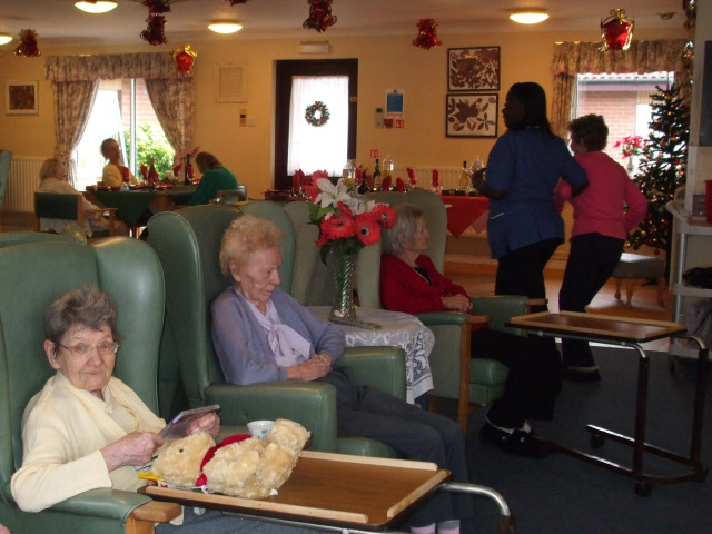 elderly people in nursing home
