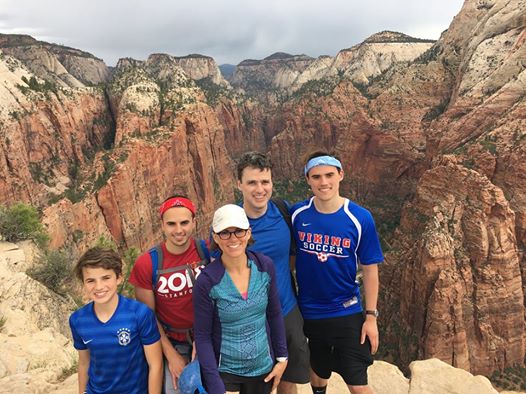 Churchill family at Zion National Park